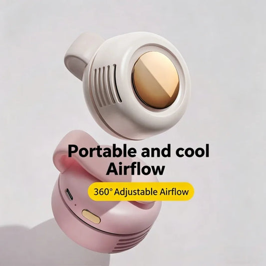 Mini Hanging Chest Backpack Fan 3 Speed Wind 900mAh Rechargeable Lightweight Summer Outdoor Cooling Fan