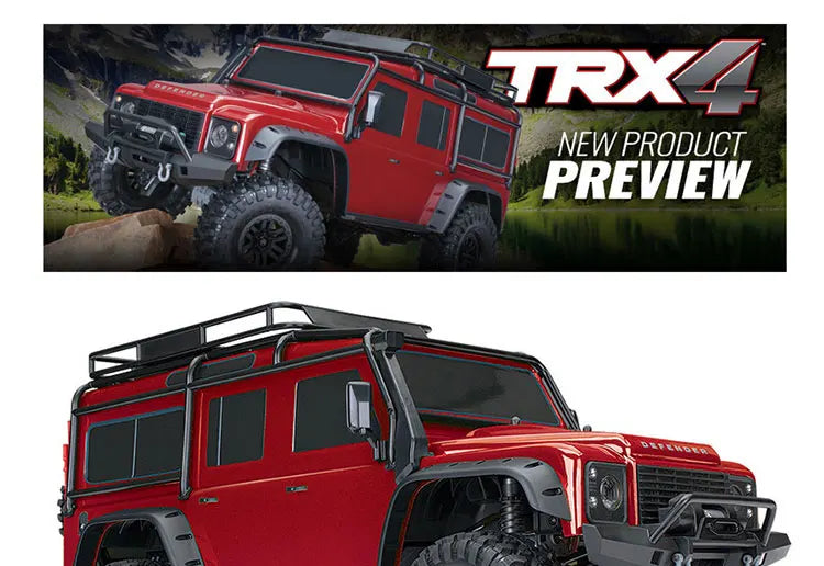 Traxxas Remote Control Off Road Crawler Trx 4 Electric 4wd Land Rover Defender 82256-4 Rock Crawling For Hobby Enthusiasts Gifts