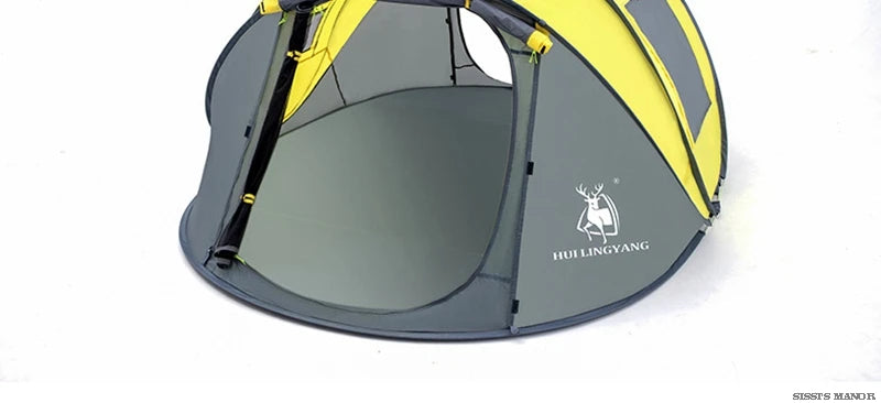 HUI LING YANG 3-4Persons Pop Up Throw Tent Automatic Waterproof Large Space Family Outdoor Camping Portable Tourist Pergola
