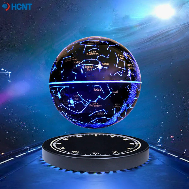 Levitating Lamp Magnetic Levitation Globe LED Earth Floating Rotating Globe Bedside Novelty Christmas Gifts Galactic starry sky