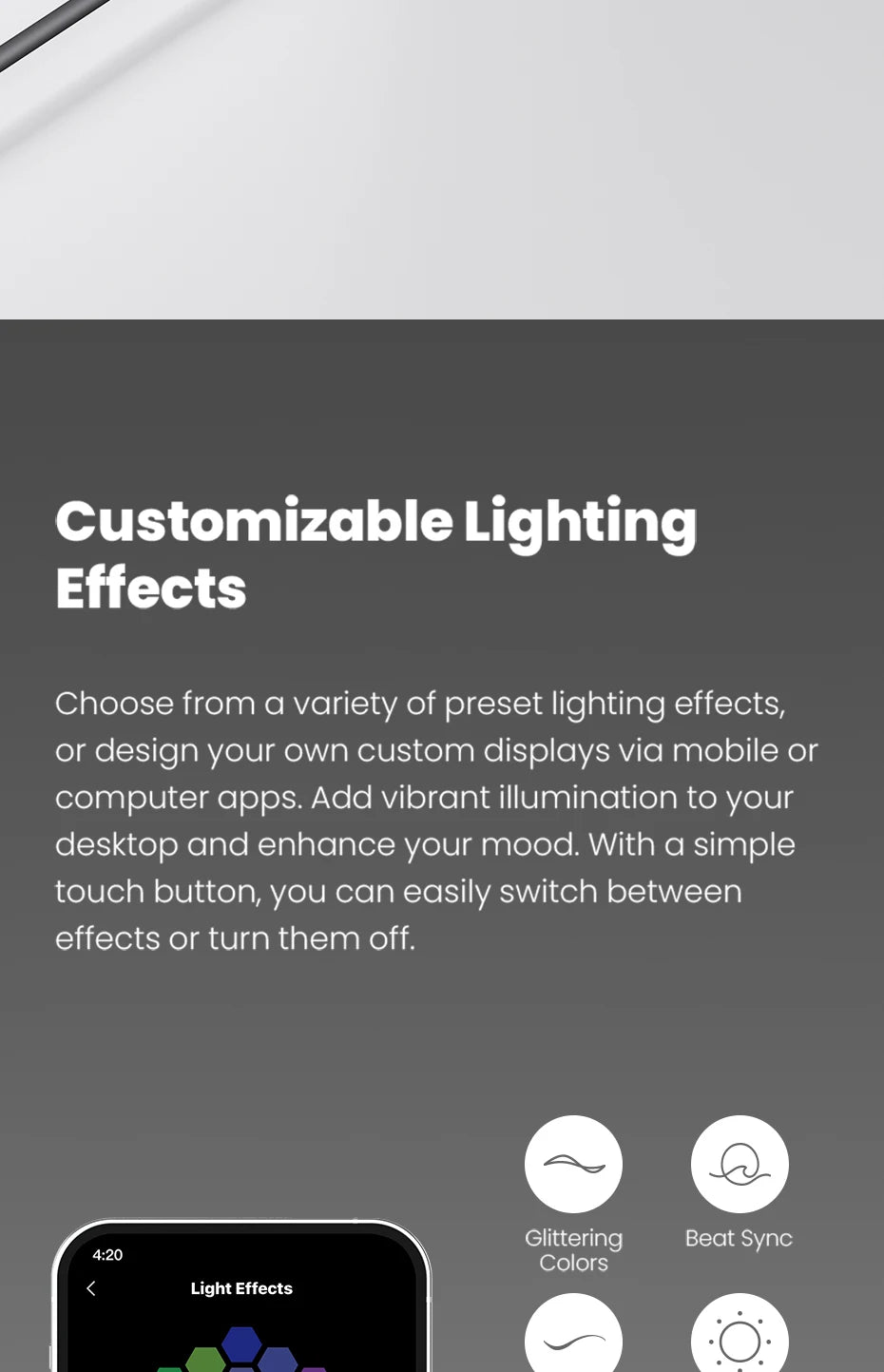 Edifier R20BT Computer Speakers With Light Effects Bluetooth 6.0 USB-C AUX Inputs