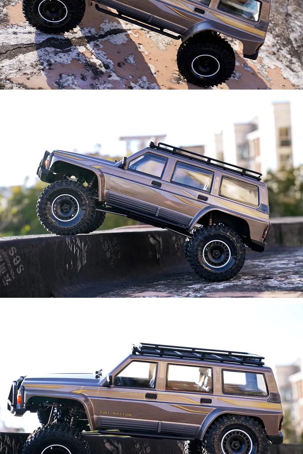 1/10 Scale YK4107 RC Crawler 4WD Dual Speed Lock Differential Remote Control Off Road Climbing Hobby RC Model Car Toy Vehicle