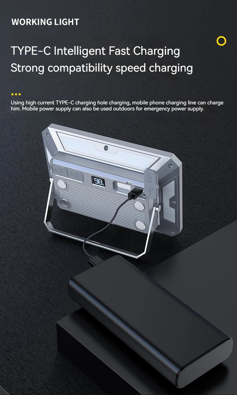 Portable Outdoor Camping Lantern Super Long Battery Life Rechargeable Emergency Light Strong Magnet Work Light for Repair