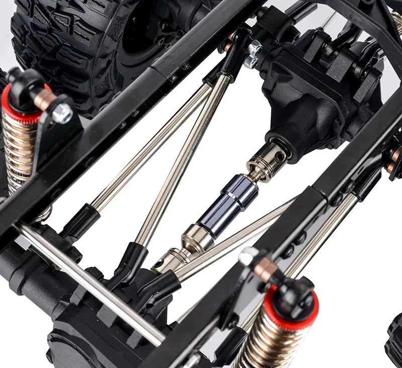 AXX6 1:10 6x6 RC Crawler Truck 6WD Off-Road Rock Climbing Car, 2-Speed Gearbox, Differential Lock, Portal Axles Simulation Model