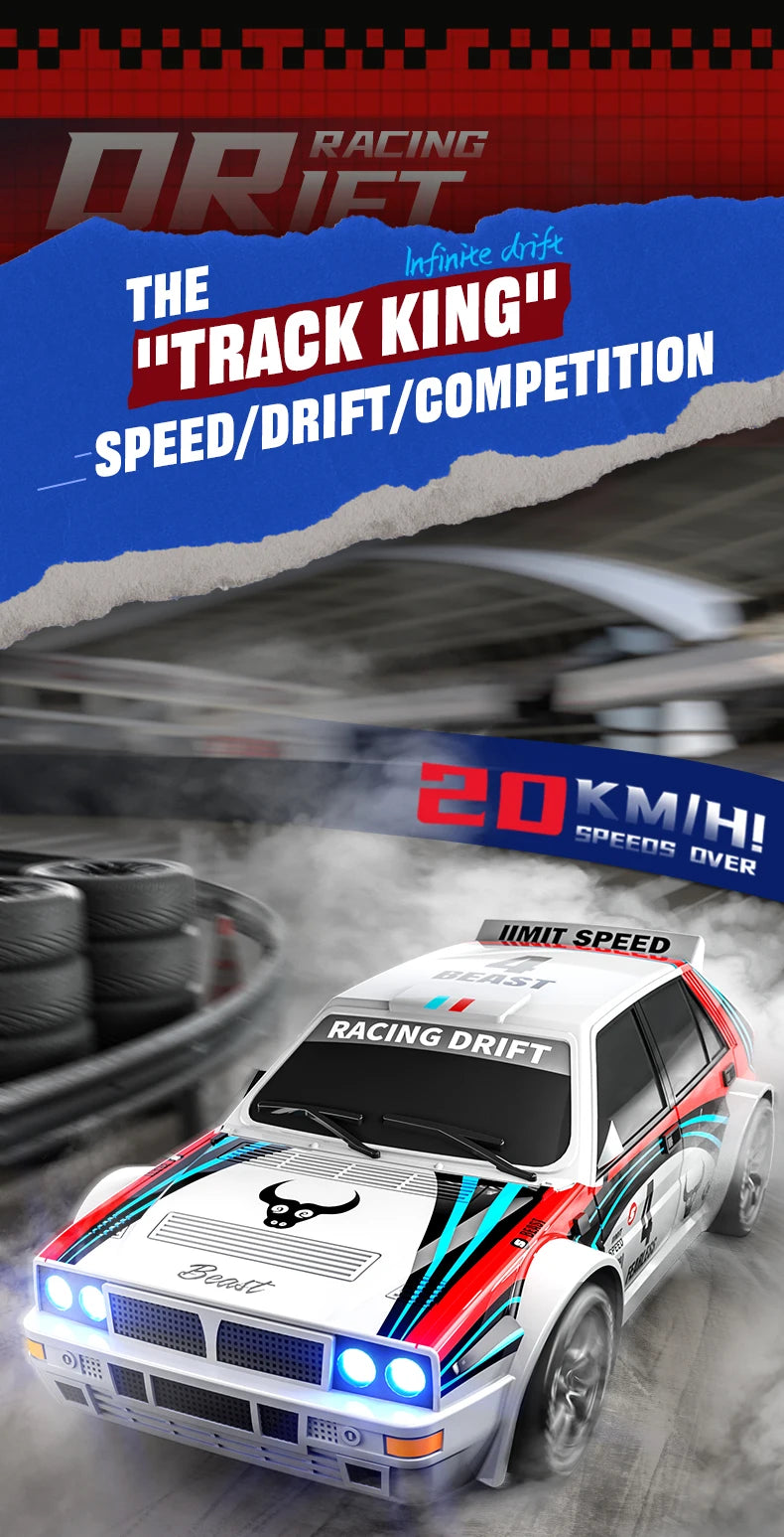 Exclusive Sale on the Entire Network SG204PRO1/24 Remote Control Car 2.4G High-Speed Drift 4WD Remote Control Car GTR Racing Toy