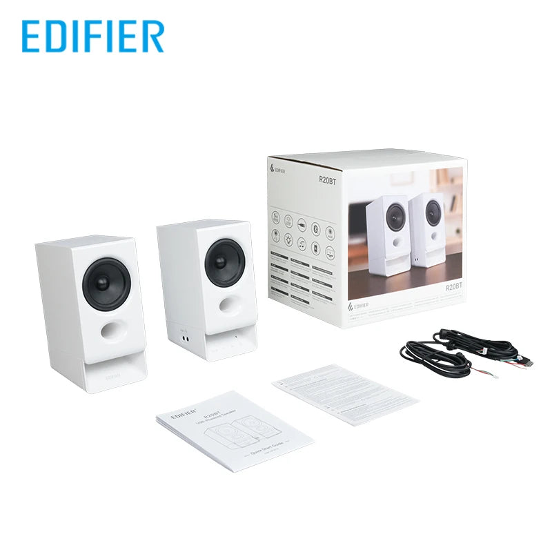 Edifier R20BT Computer Speakers With Light Effects Bluetooth 6.0 USB-C AUX Inputs