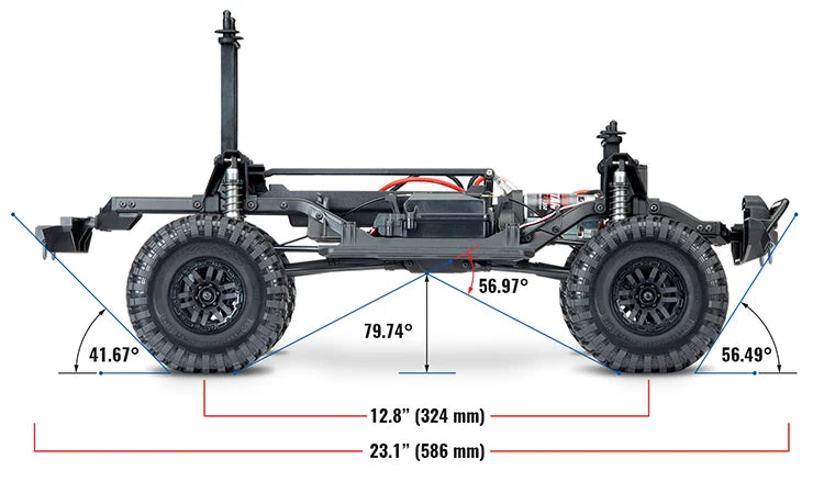 Traxxas Remote Control Off Road Crawler Trx 4 Electric 4wd Land Rover Defender 82256-4 Rock Crawling For Hobby Enthusiasts Gifts