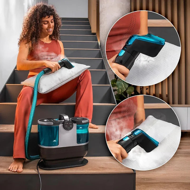 15kpa High Temperature Spot Cleaner Portable Steam Sofa Cleaner Wet And Dry Upholstery Vacuum Cleaner Deep Cleaning