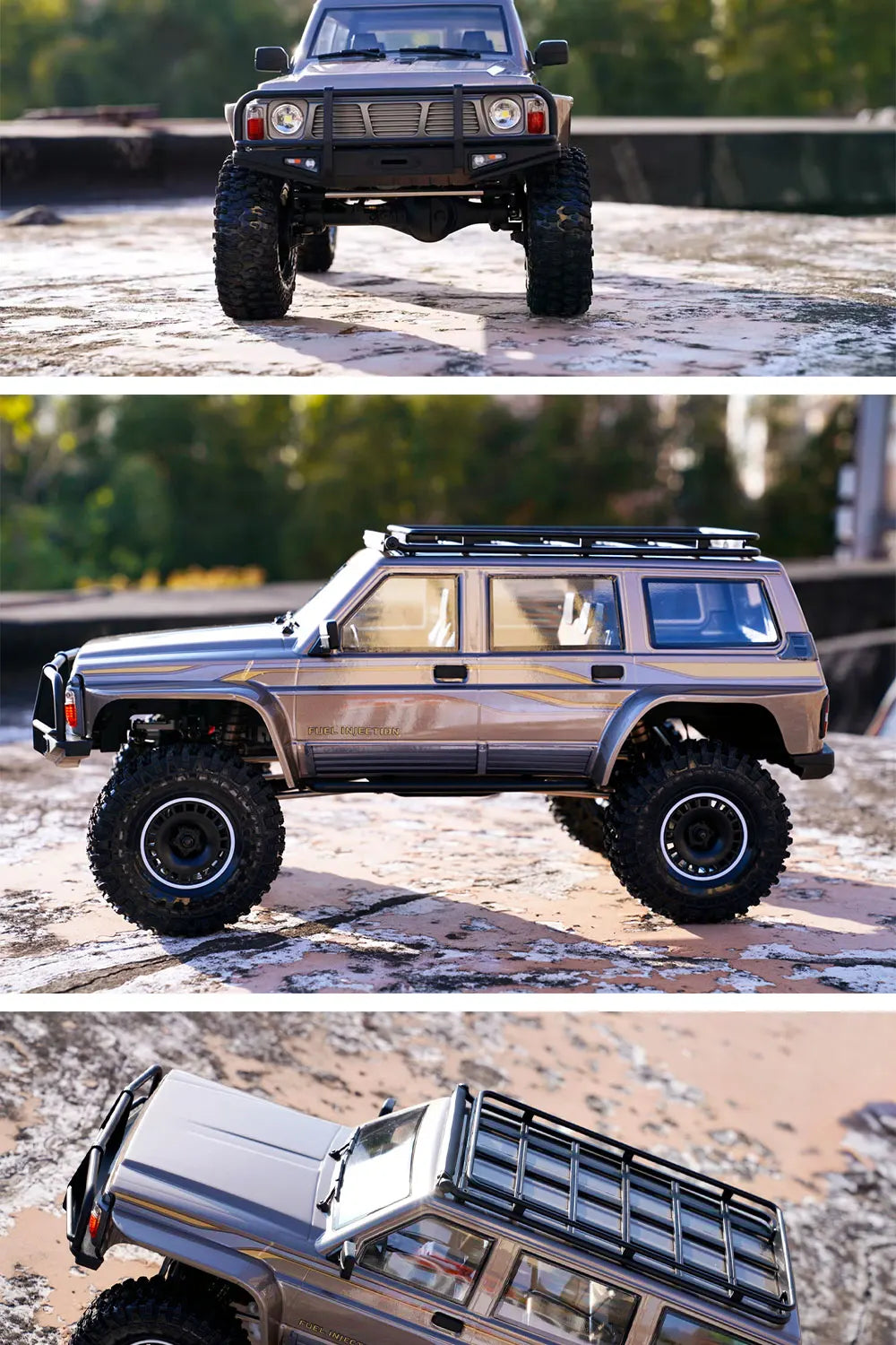 1/10 Scale YK4107 RC Crawler 4WD Dual Speed Lock Differential Remote Control Off Road Climbing Hobby RC Model Car Toy Vehicle