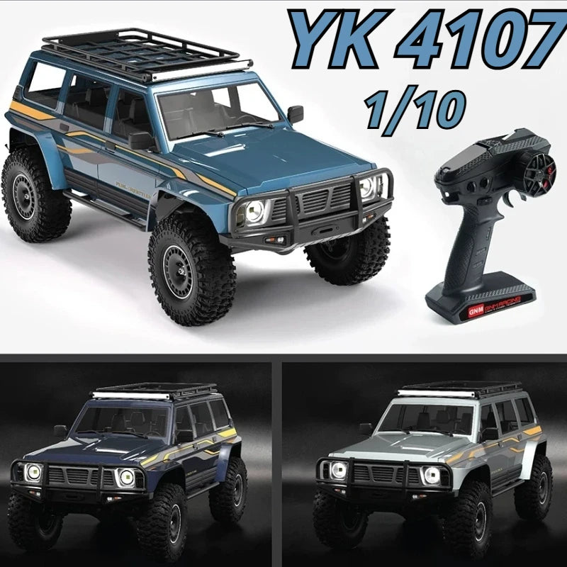1/10 Scale YK4107 RC Crawler 4WD Dual Speed Lock Differential Remote Control Off Road Climbing Hobby RC Model Car Toy Vehicle