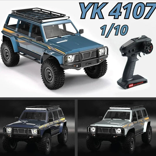 1/10 Scale YK4107 RC Crawler 4WD Dual Speed Lock Differential Remote Control Off Road Climbing Hobby RC Model Car Toy Vehicle