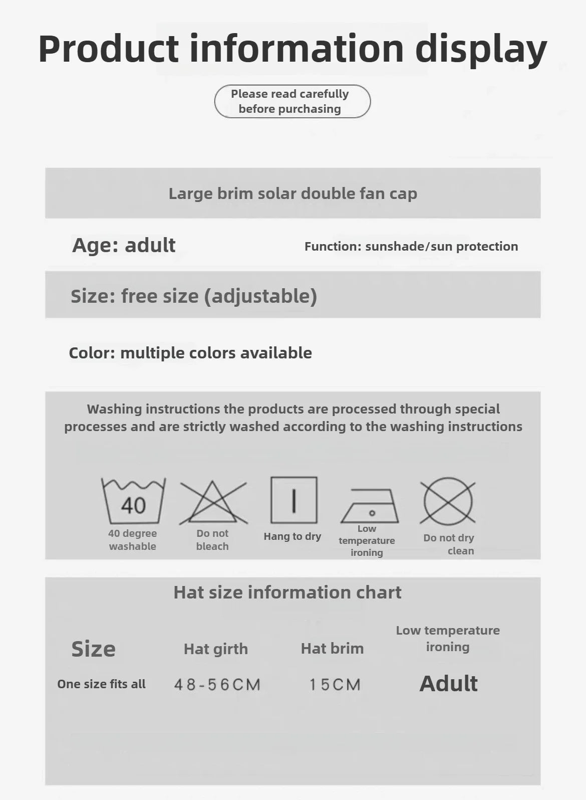 Mens Quick Dry Bucket Hat Large Size Sun Hat with Solar Powered Fan USB Rechargeable for Outdoor Hiking Camping Fishing Activity