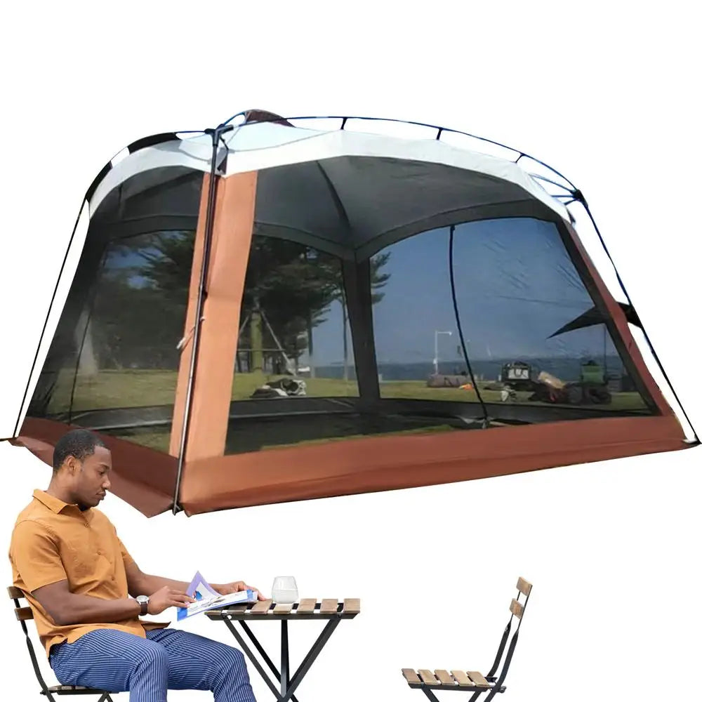 Outdoor Tent UV Resistant Sunshade House Screen House Tent For Family Trip Backyard Picnic Hiking Road Trips Travel