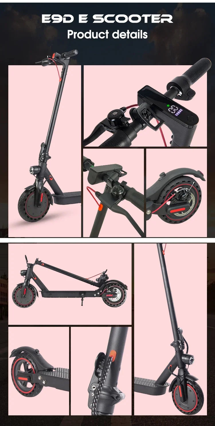 E9D Electric Scooter 2 Wheels 350w Foldable
