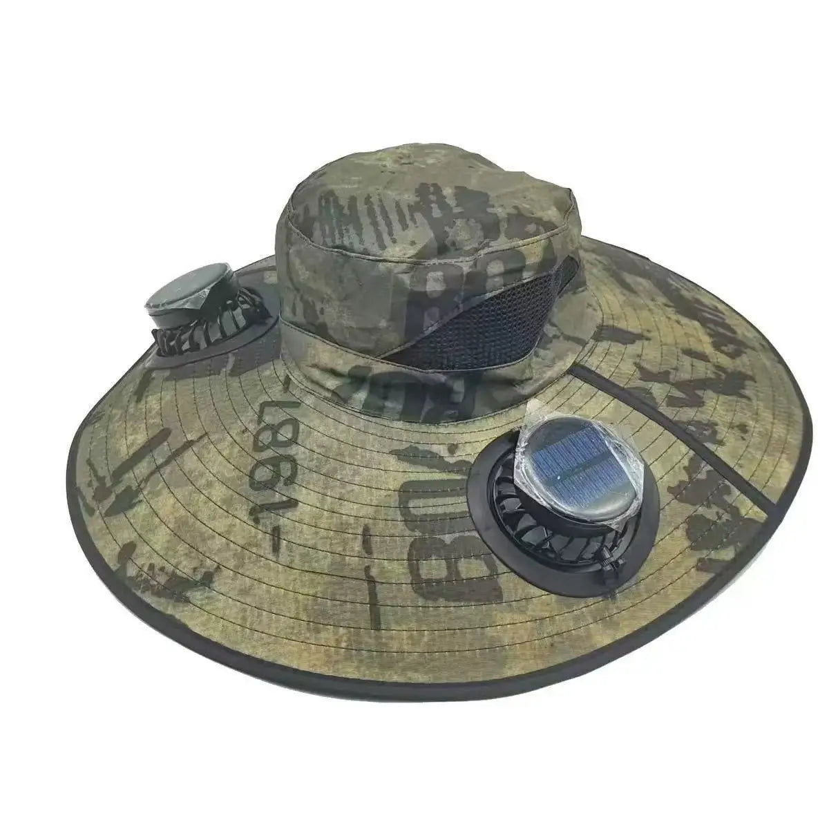 Mens Quick Dry Bucket Hat Large Size Sun Hat with Solar Powered Fan USB Rechargeable for Outdoor Hiking Camping Fishing Activity