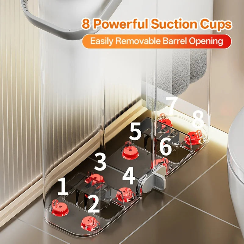 JOYBOS Floor Flat Spin Mop Set With Bucket 360 Rotating Hand-Free  33cm Washing and Squeeze For Home Toilet Bathroom Cleaner Mop