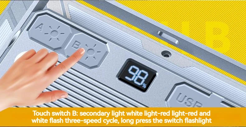 Portable Outdoor Camping Lantern Super Long Battery Life Rechargeable Emergency Light Strong Magnet Work Light for Repair