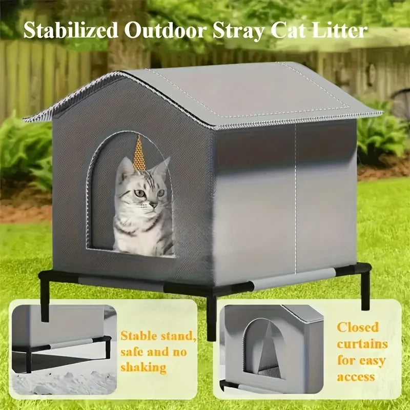 Waterproof Foldable Outdoor Cat Shelter