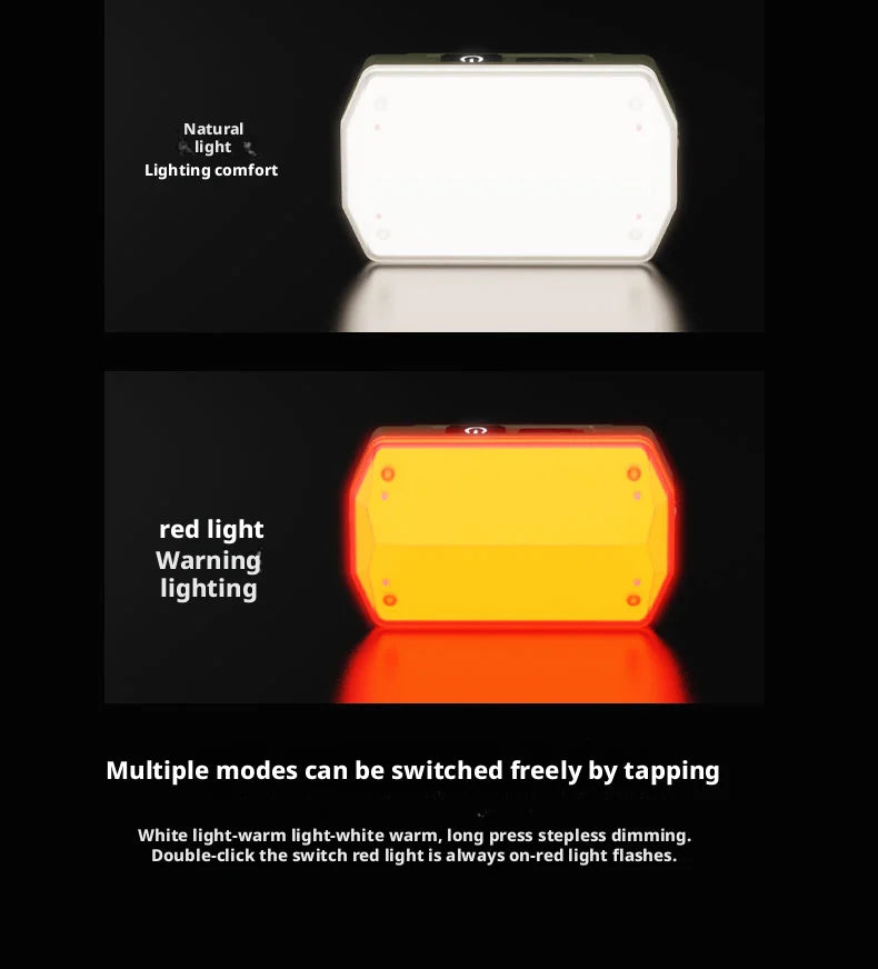 Portable Outdoor Camping Lantern Super Long Battery Life Rechargeable Emergency Light Strong Magnet Work Light for Repair