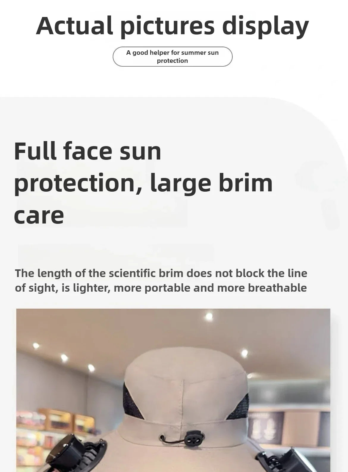 Mens Quick Dry Bucket Hat Large Size Sun Hat with Solar Powered Fan USB Rechargeable for Outdoor Hiking Camping Fishing Activity