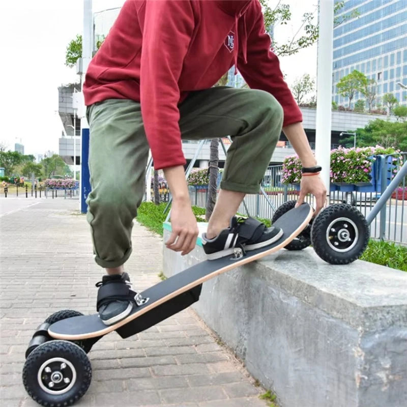 Guangdong Black 2000W Adult Longboard Custom Off Road All Terrain Electric Skateboard Deck 8.5