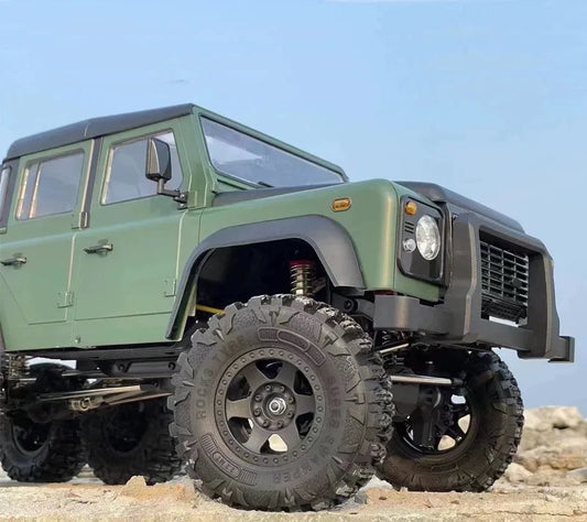 AXX6 1:10 6x6 RC Crawler Truck 6WD Off-Road Rock Climbing Car, 2-Speed Gearbox, Differential Lock, Portal Axles Simulation Model