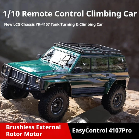 YK4107 PRO 1/10 Simulation RC Remote Control Brushless Four-Wheel Drive Differential Lock Climbing Vehicle Off-Road Vehicle