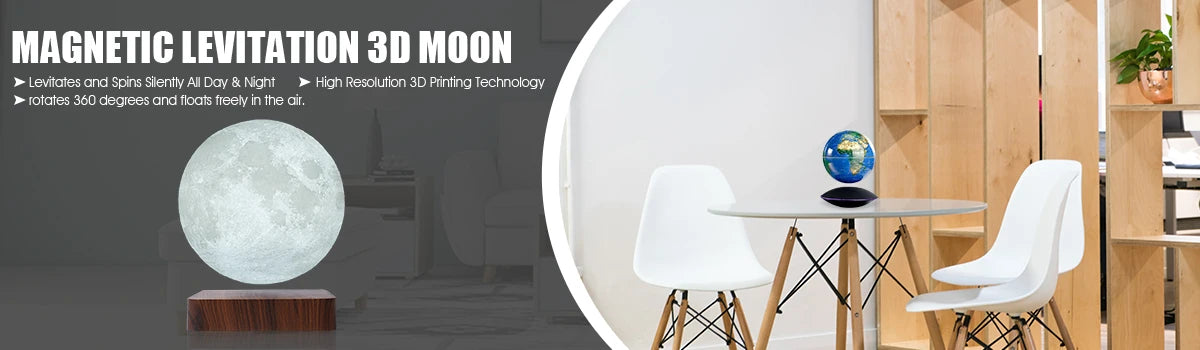 Levitating Lamp Magnetic Levitation Globe LED Earth Floating Rotating Globe Bedside Novelty Christmas Gifts Galactic starry sky