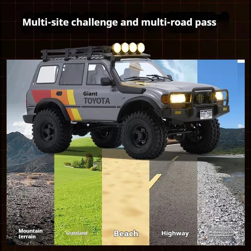 Fms 1:10 Rc Fcx Toyota Lc80 Simulation Off-Road Climbing Vehicle With High And Low Speed Remote Control Remote Control Toy Car