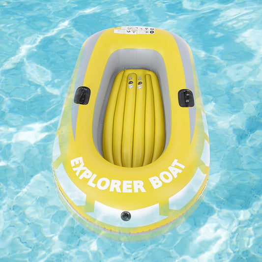 Inflatable Kayak Inflatable Canoe Inflatable Boat PVC Inflatable Kayak Canoe 2 Person Rowing Air Boat Fishing Drifting Diving
