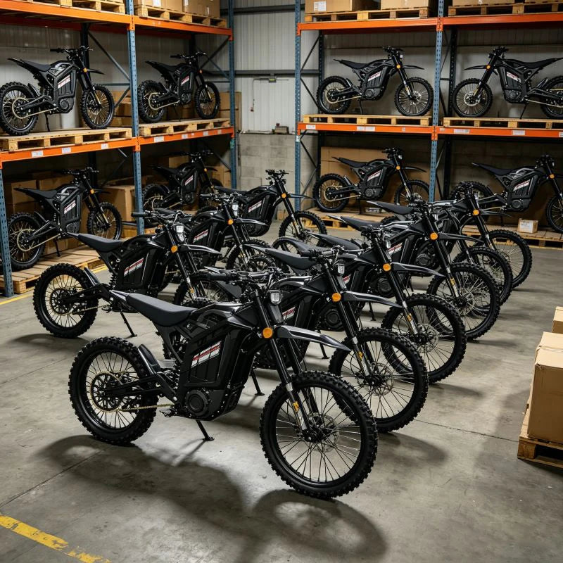 Electric Dirt Bike 72V 8000W Mid Drive Motor Off Road Motorcycle 85km Range for Trail Adventure Adult Bike