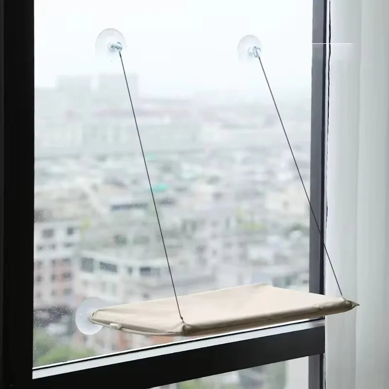 Window-Mounted Hanging Cat Hammock Bed