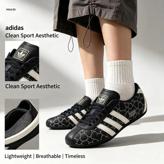 Adidas Samba OG Men Black White Classic Lifestyle Sneakers Suede Leather Gum Sole Retro Casual Walking Fashion Shoes IH6639