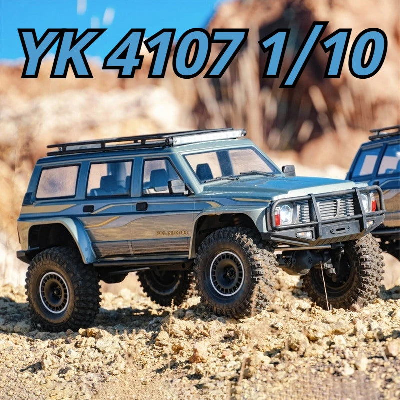 1/10 Scale YK4107 RC Crawler 4WD Dual Speed Lock Differential Remote Control Off Road Climbing Hobby RC Model Car Toy Vehicle