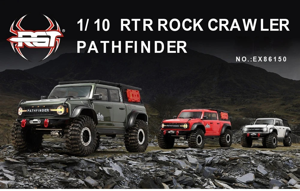 Rgt Rc Crawler Truck Ex86150 Pathfinder 1 /10 Scale Rtr Electric 4Wd Off Road Simulation Remote Control Model For Rc Hobbyists
