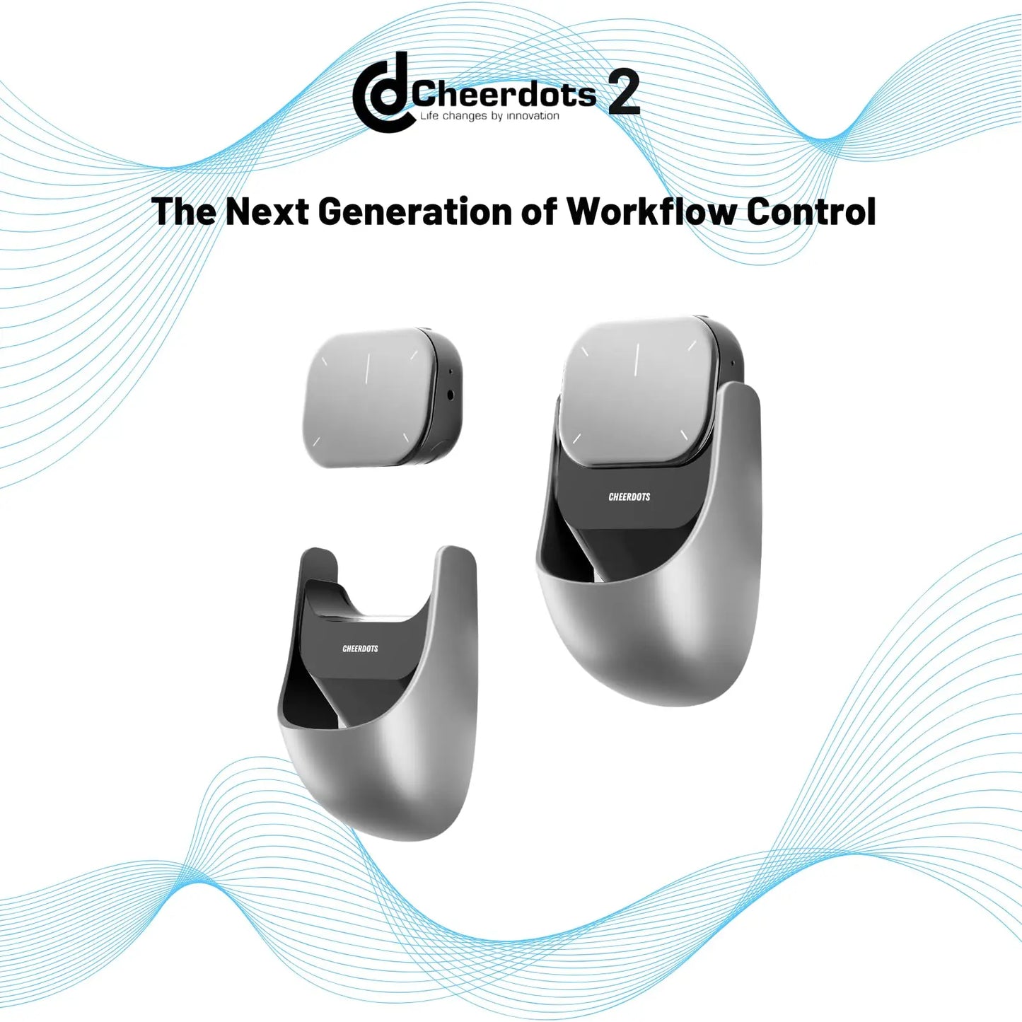 Cheerdots 2 Detachable Air Mouse Wireless Touchpad All-in-one Pocket AI Recording ChatGPT Enabled Mouse Customized Gaming Mouse