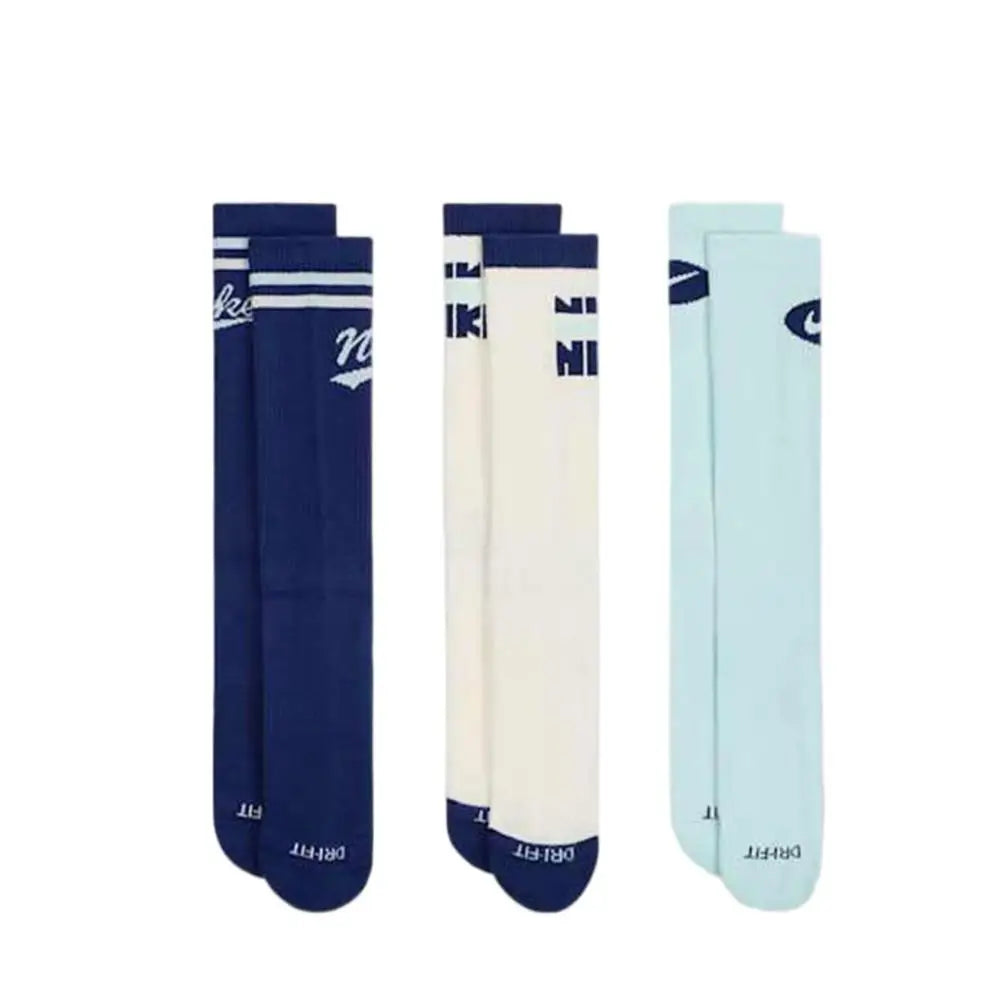 Nike (NIKE) 3-Pack Socks for Men and Women: Air Jordan Training Breathable Casual Socks, Mid-Calf Sports Socks SX5545-019