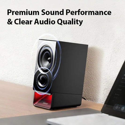 Edifier R20BT Computer Speakers With Light Effects Bluetooth 6.0 USB-C AUX Inputs