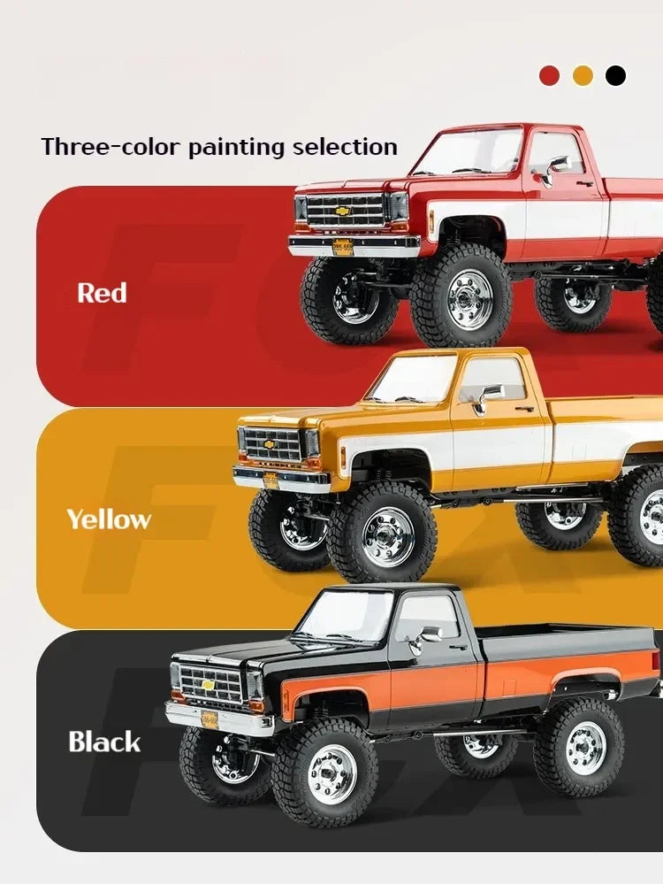 FMS FCX18 1:18 Chevrolet K10 Pickup Truck Officially Authorized Classic Retro Off-road Climbing RC Car Model RTR Vibely Store