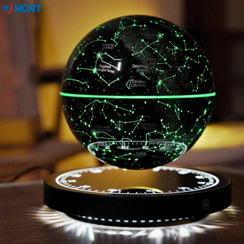 Levitating Lamp Magnetic Levitation Globe LED Earth Floating Rotating Globe Bedside Novelty Christmas Gifts Galactic starry sky