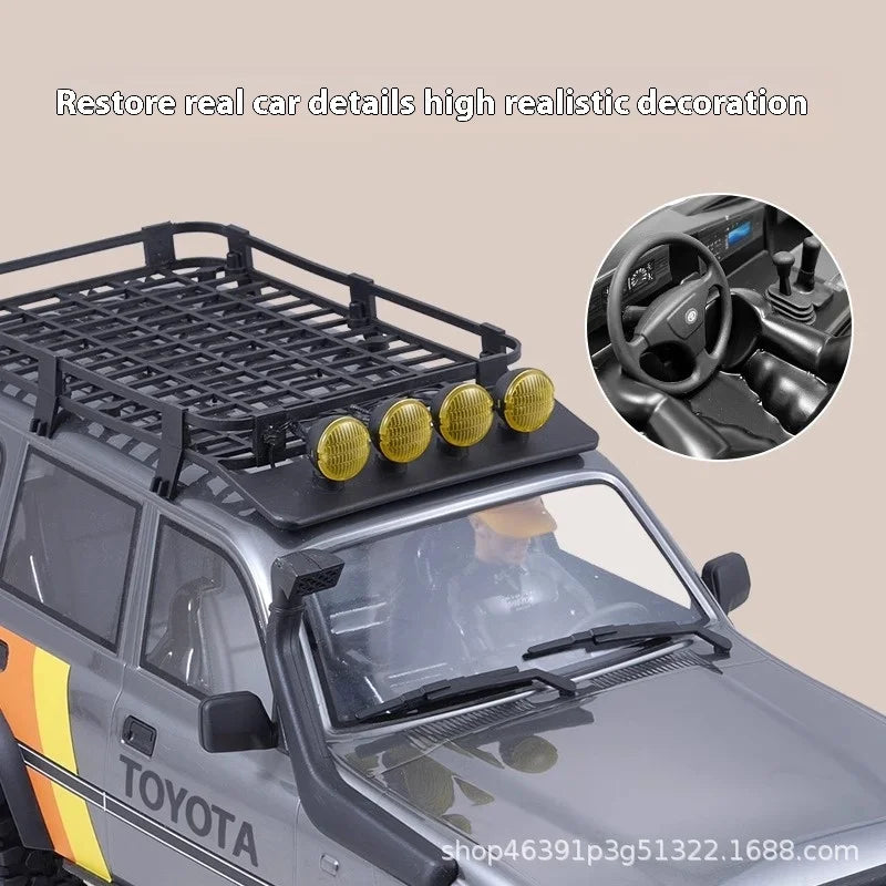 Fms 1:10 Rc Fcx Toyota Lc80 Simulation Off-Road Climbing Vehicle With High And Low Speed Remote Control Remote Control Toy Car