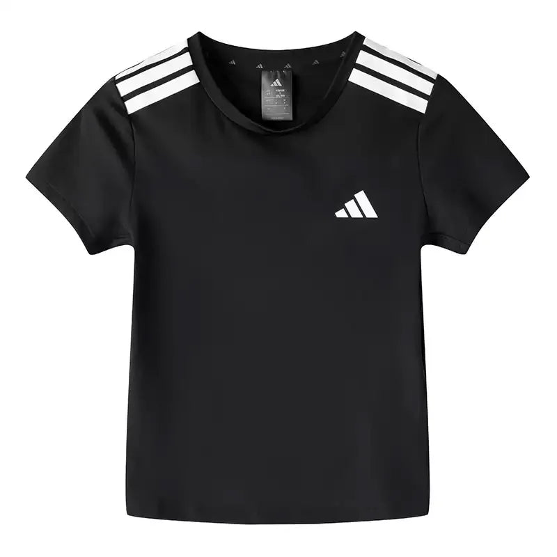 Adidas short-sleeved women's summer new-style running, training and fitness clothes, ice-silk breathable sports T-shirt KC7639