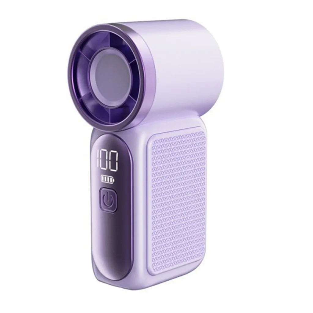 Mini Handheld Fan - Portable Turbo Fan with 100 Wind Speed, 1200mAh & Type-C, - Cooling Blower，Travel,R Cooling Device Vibely Store