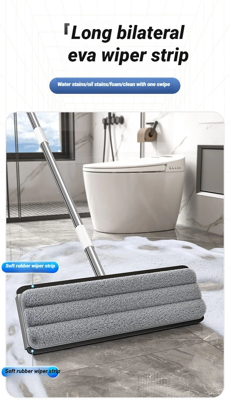 JOYBOS Floor Flat Spin Mop Set With Bucket 360 Rotating Hand-Free  33cm Washing and Squeeze For Home Toilet Bathroom Cleaner Mop