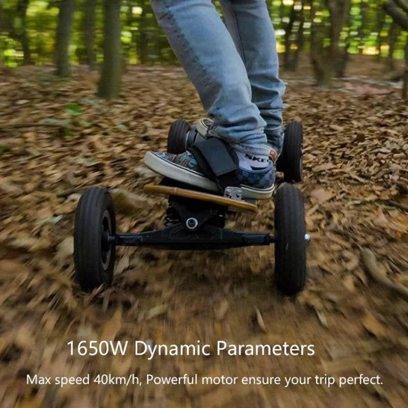 Guangdong Black 2000W Adult Longboard Custom Off Road All Terrain Electric Skateboard Deck 8.5