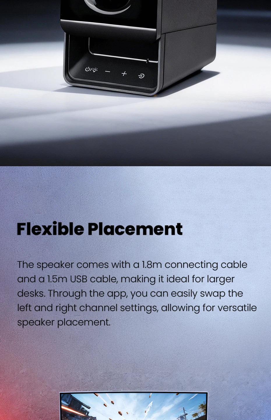 Edifier R20BT Computer Speakers With Light Effects Bluetooth 6.0 USB-C AUX Inputs