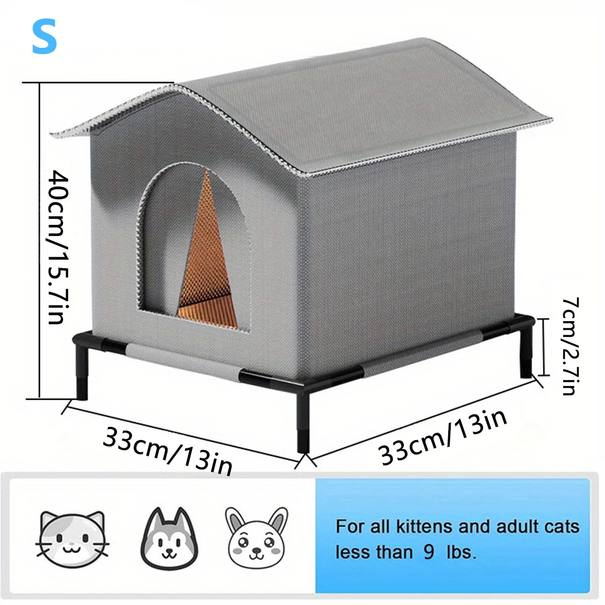 Waterproof Foldable Outdoor Cat Shelter