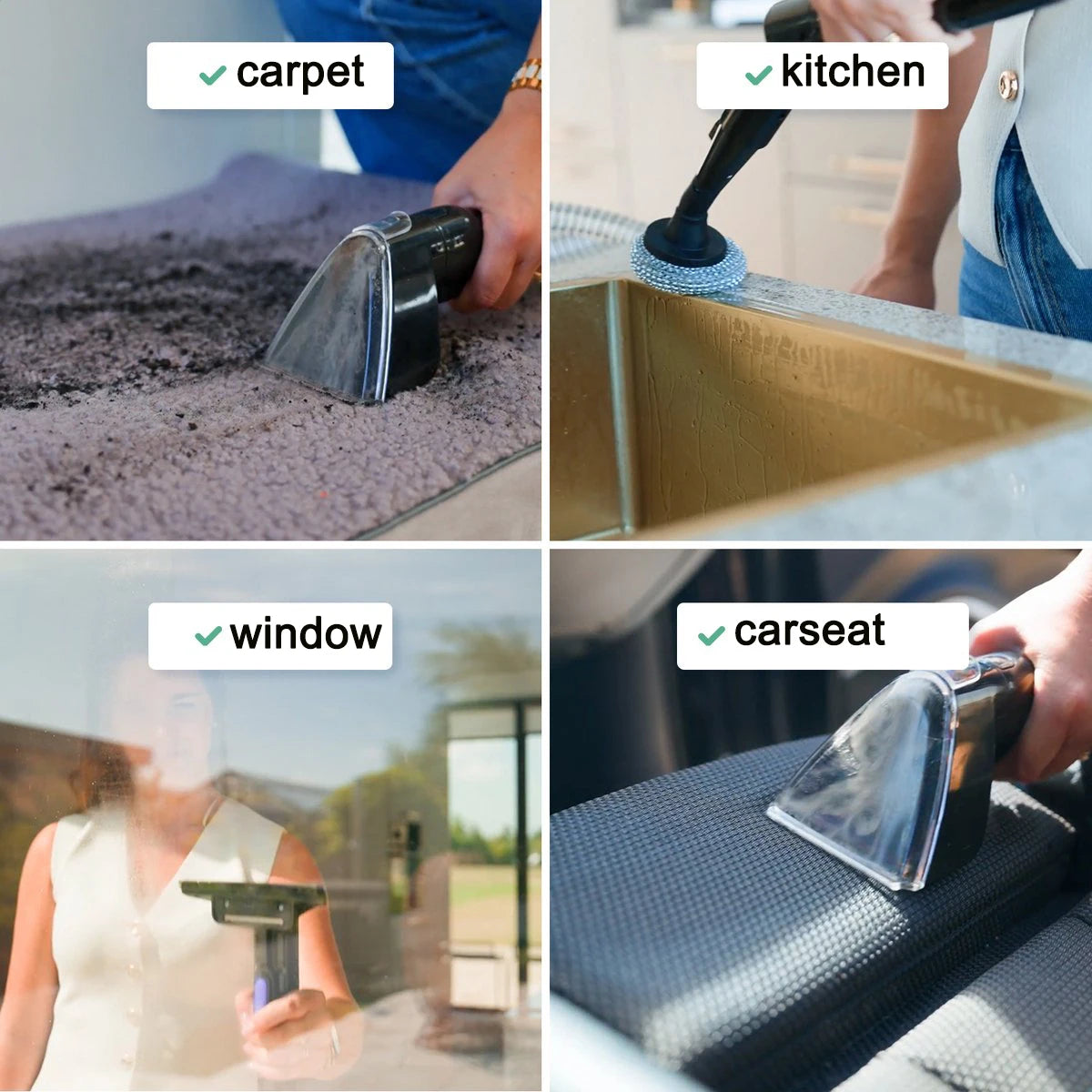 15kpa High Temperature Spot Cleaner Portable Steam Sofa Cleaner Wet And Dry Upholstery Vacuum Cleaner Deep Cleaning