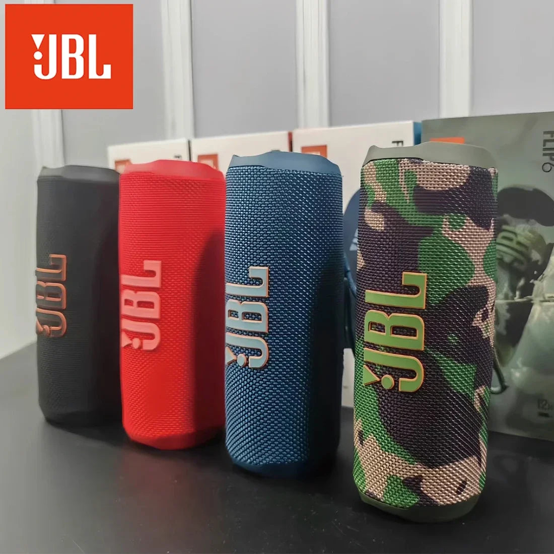 JBL Flip 6 Portable Wireless Bluetooth Speaker - Rugged Waterproof with Enhanced Sound And Independent Tweeters
