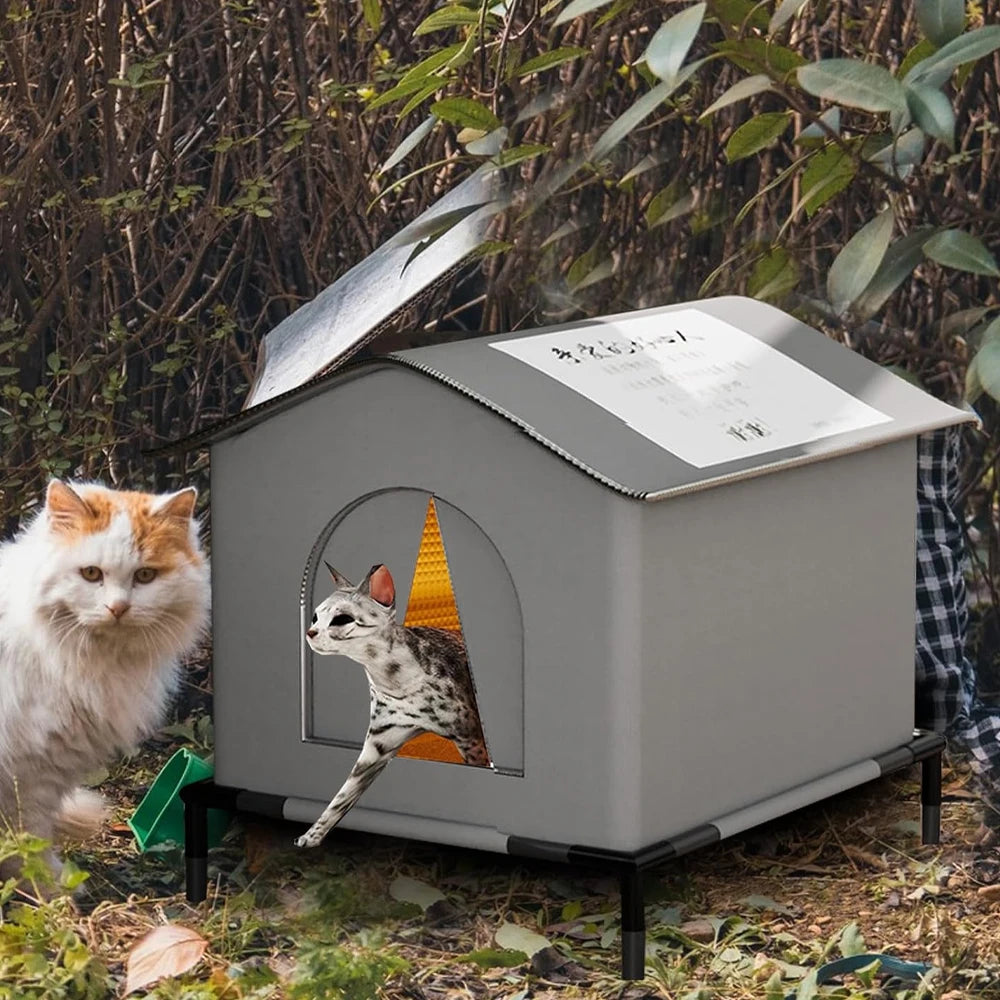 Waterproof Foldable Outdoor Cat Shelter